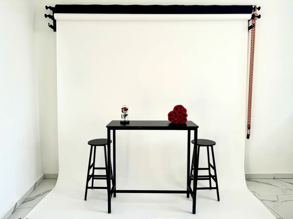 Fekete/fehér háttér portré fotózáshoz - The Spot Studio
